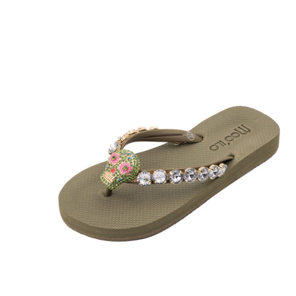 Flip-Flop / Totenkopf - Khaki Set A