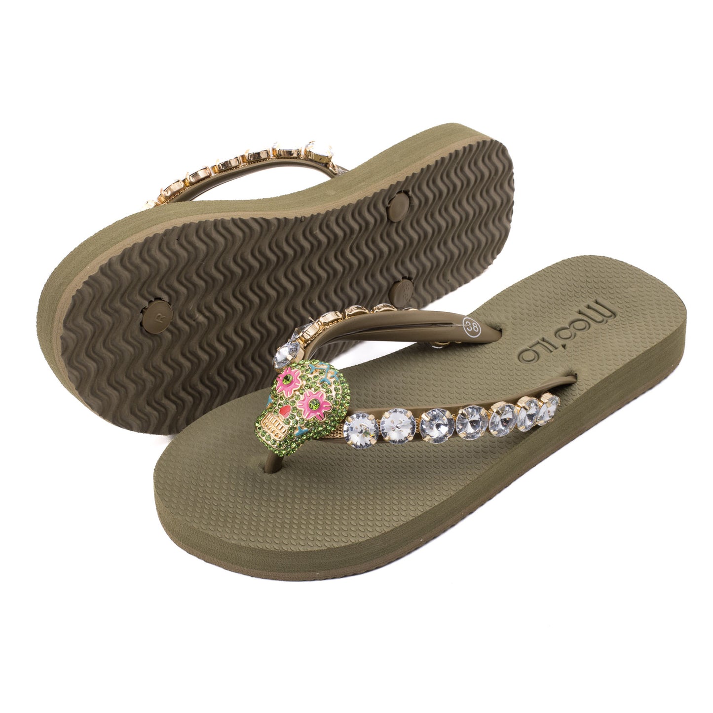 Flip-Flop / Totenkopf - Khaki Set A