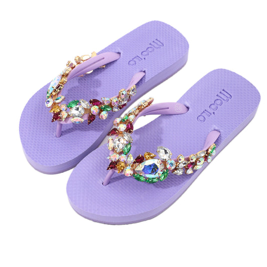 Flip-Flop / Diamant - Bunt-Flieder Set B
