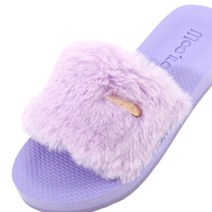 Pantolette / Teddy - Flieder Set A