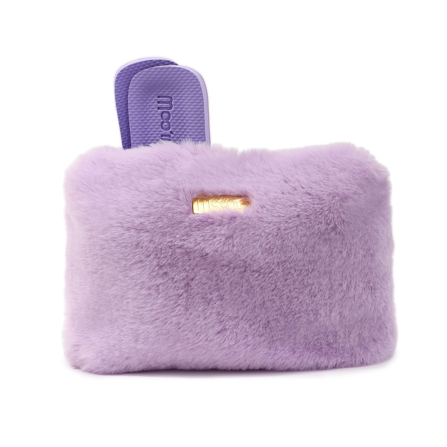 Pantolette / Teddy - Flieder Set A