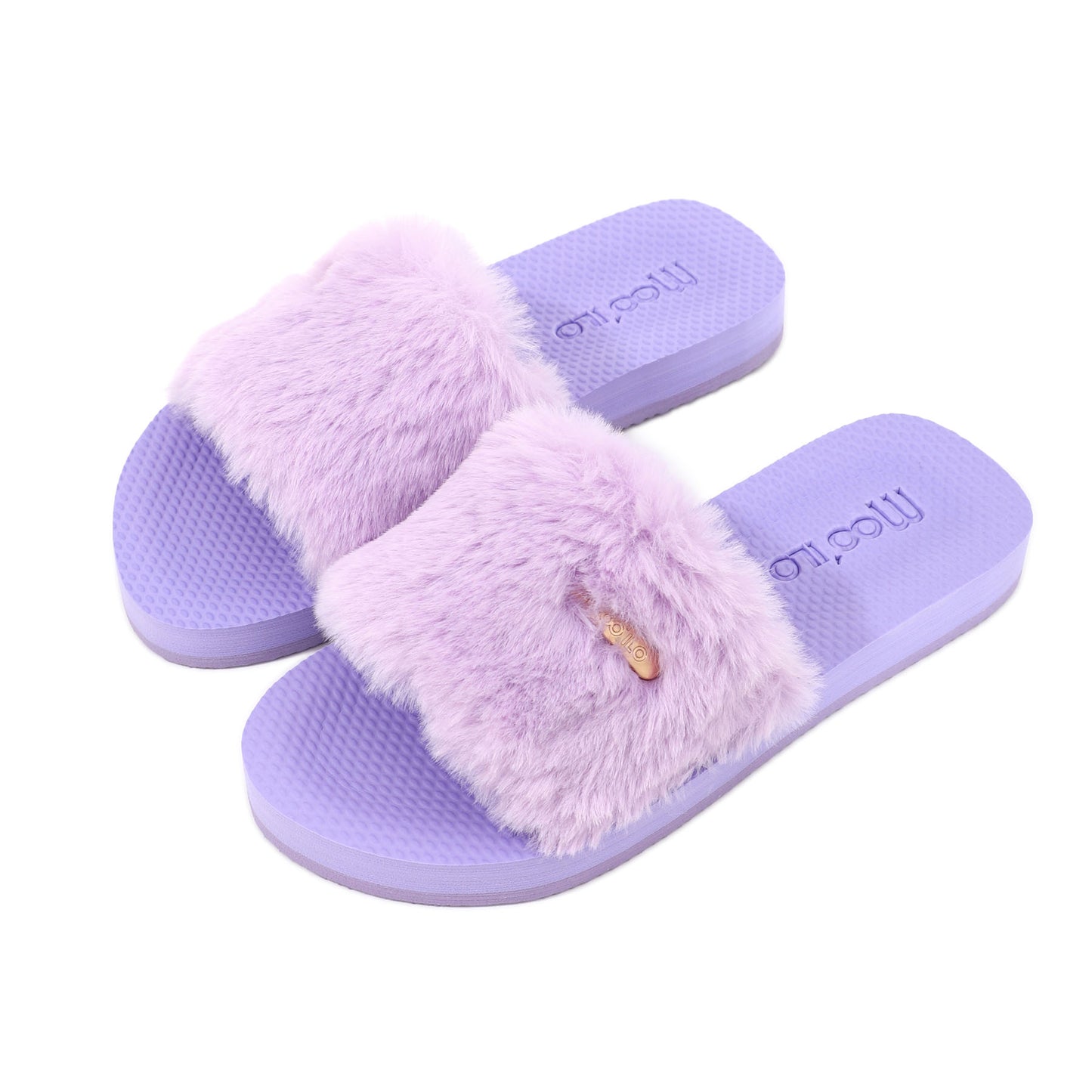 Pantolette / Teddy - Flieder Set A