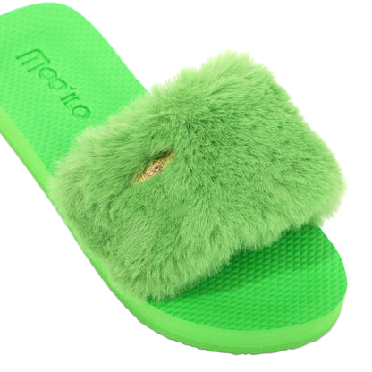 Pantolette / Teddy - Grün Set B