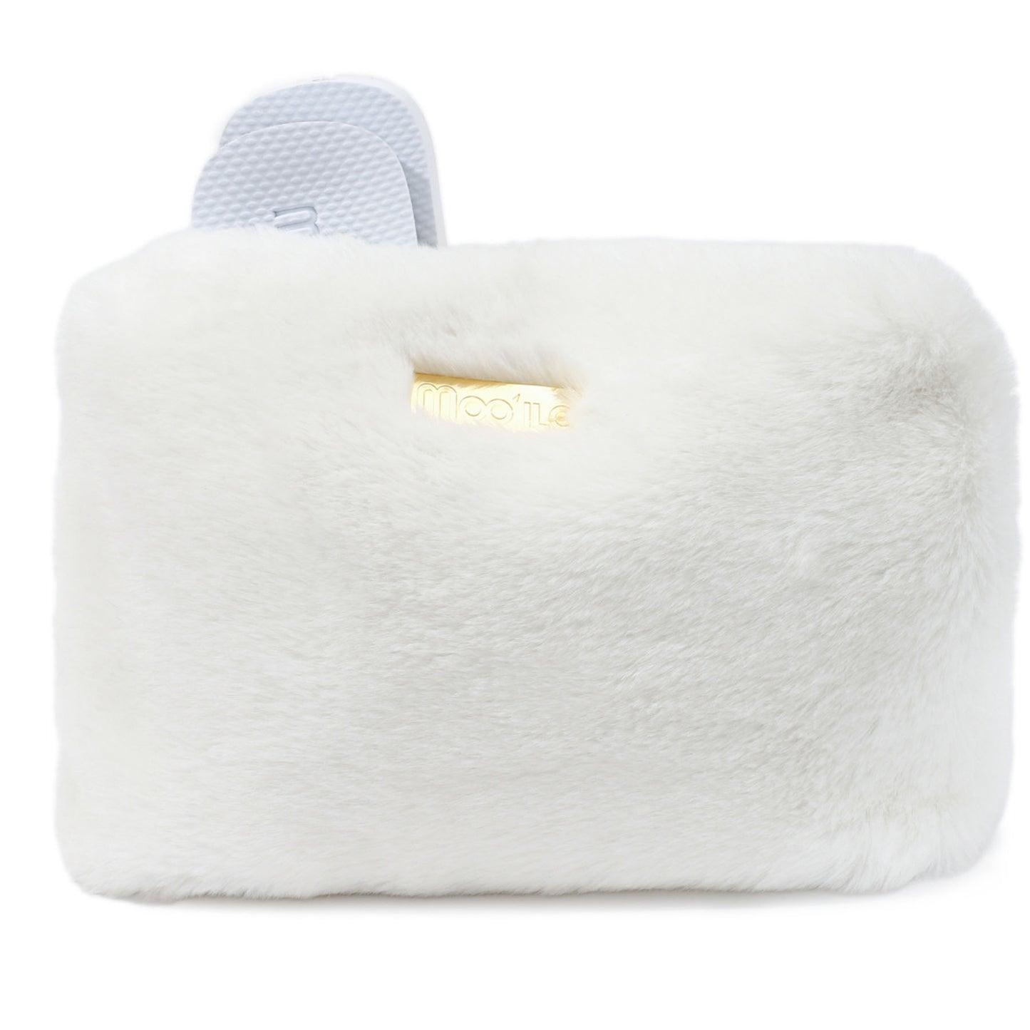 Pantolette / Teddy - Weiß Set A