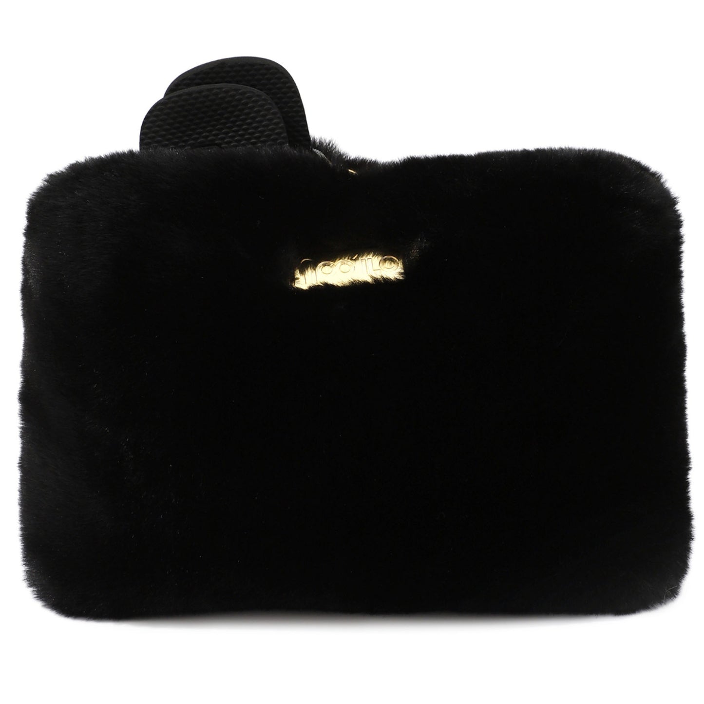 Pantolette / Teddy - Schwarz Set B