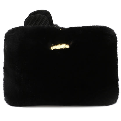 Pantolette / Teddy - Schwarz Set B