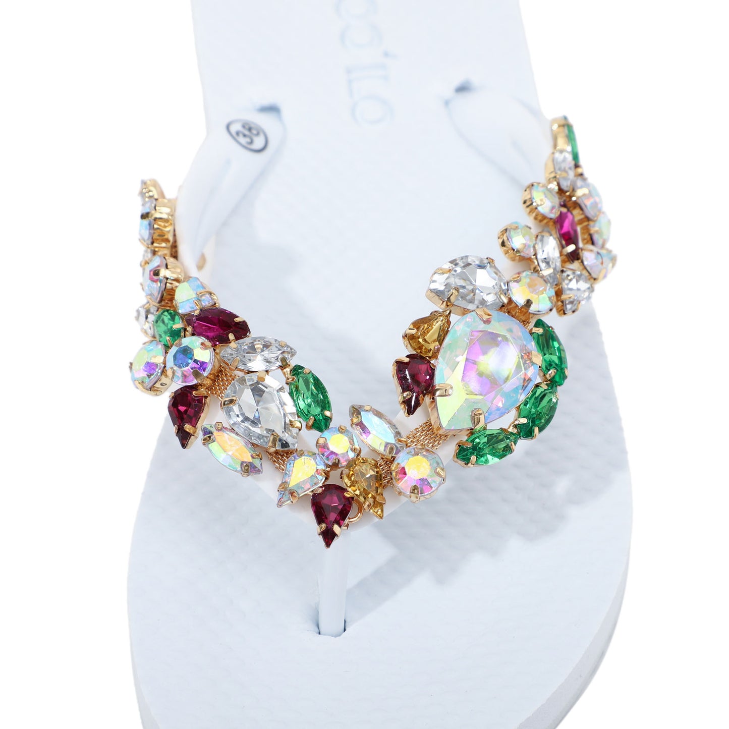 Flip-Flop / Diamant - Bunt-Weiß Set A