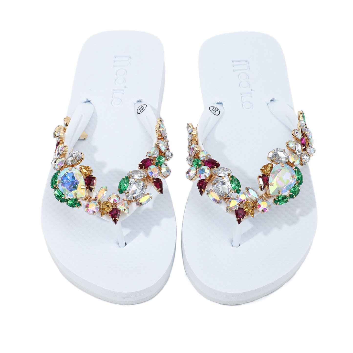 Flip-Flop / Diamant - Bunt-Weiß Set B