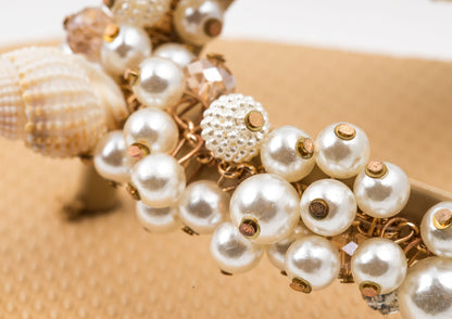 Flip-Flop / Muschel - Beige Set A