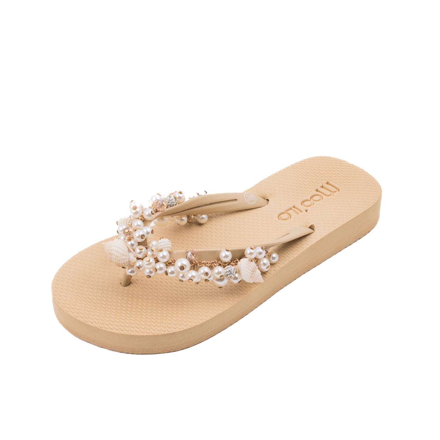 Flip-Flop / Muschel - Beige Set B