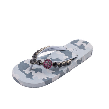 Flip-Flop / Camouflage Grau - Peace Set B
