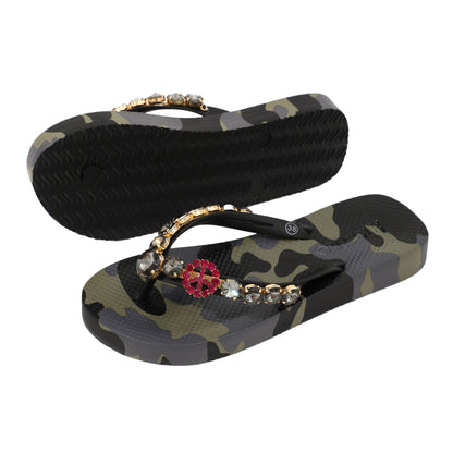 Flip-Flop / Camouflage Khaki - Peace Set A