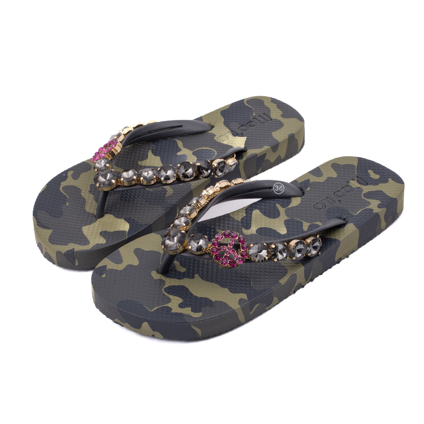 Flip-Flop / Camouflage Khaki - Peace Set A
