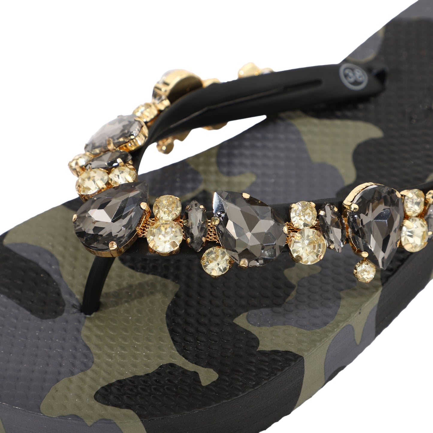 Flip-Flop / Camouflage Khaki - Schwarz Set A