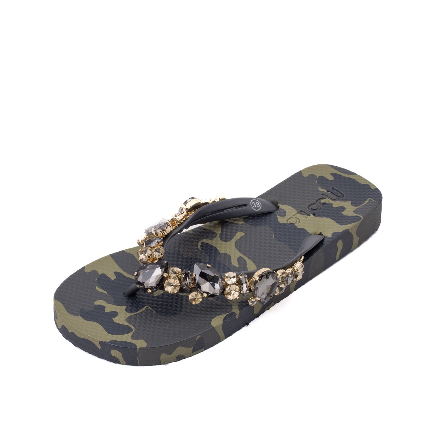 Flip-Flop / Camouflage Khaki - Schwarz Set A