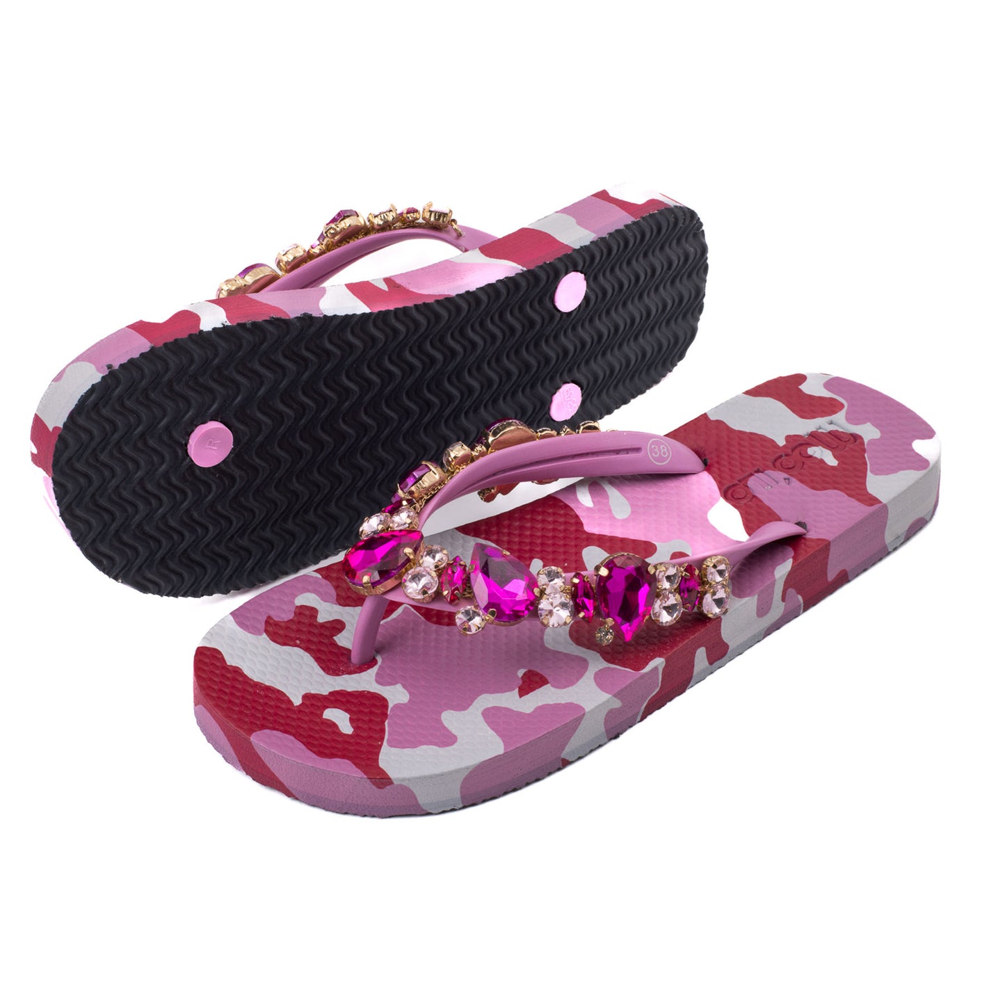 Flip-Flop / Camouflage Pink - Pink Set B