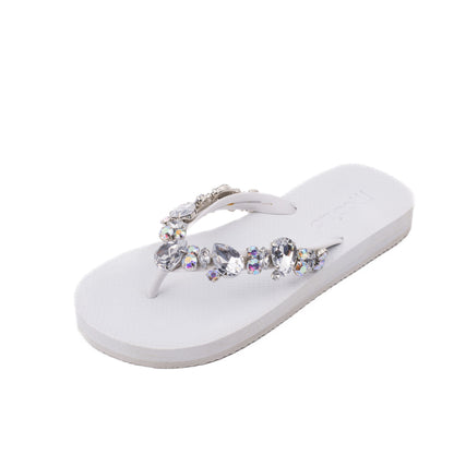 Flip-Flop / Katja - Weiß-Transparent Set B