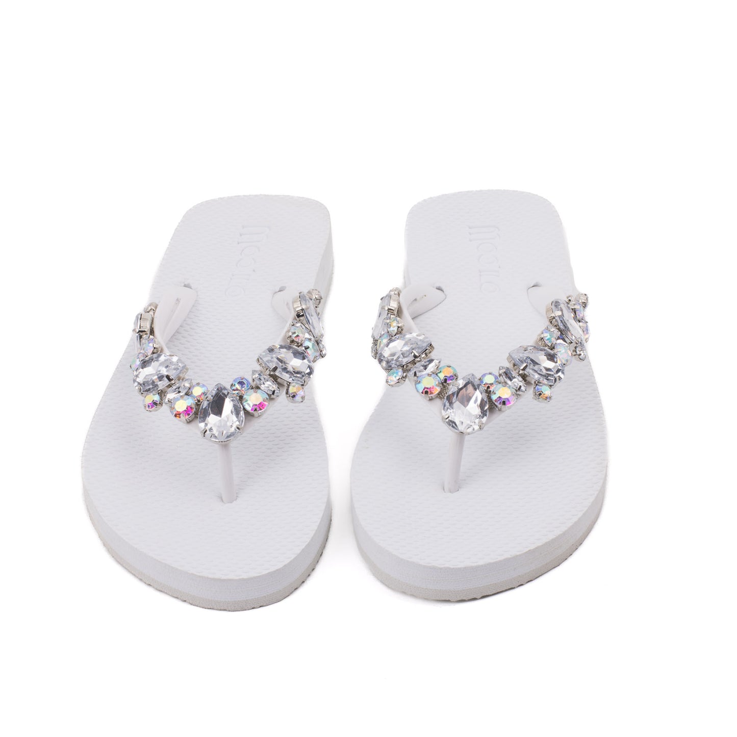 Flip-Flop / Katja - Weiß-Transparent Set B