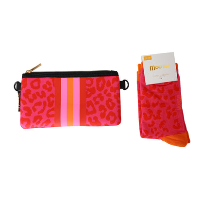 Socken / Leo Pink-Rot - 6er Set
