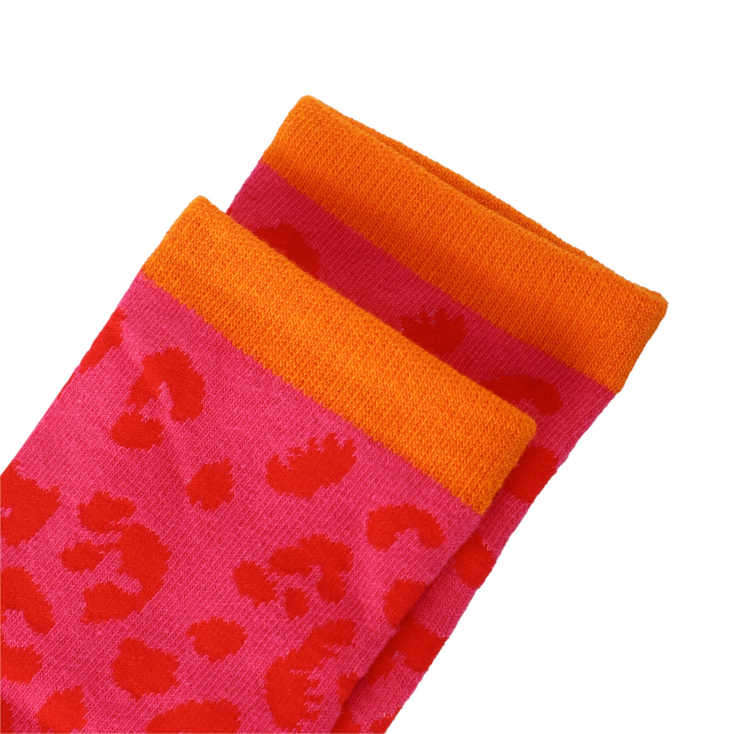 Socken / Leo Pink-Rot - 6er Set