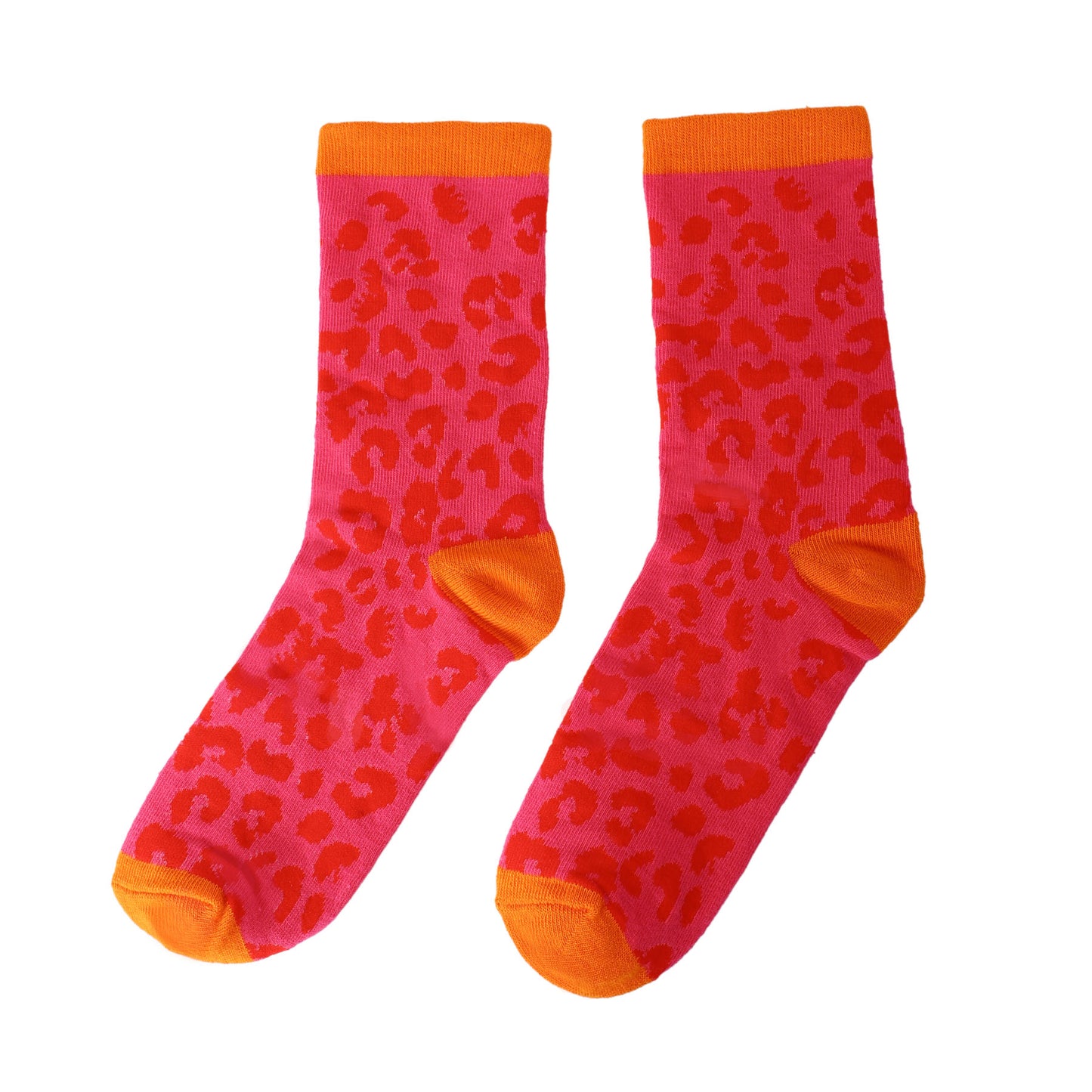 Socken / Leo Pink-Rot - 6er Set