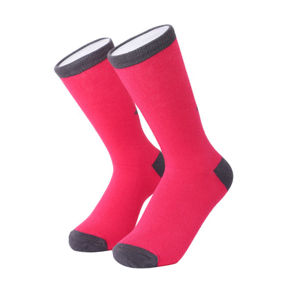 Socken / Dackel Pink-Grau - 6er Set