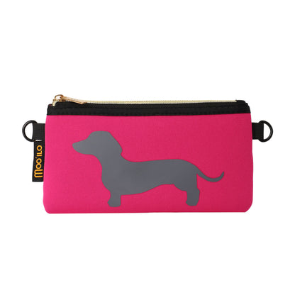 Socken / Dackel Pink-Grau - 6er Set