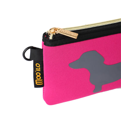 Socken / Dackel Pink-Grau - 6er Set