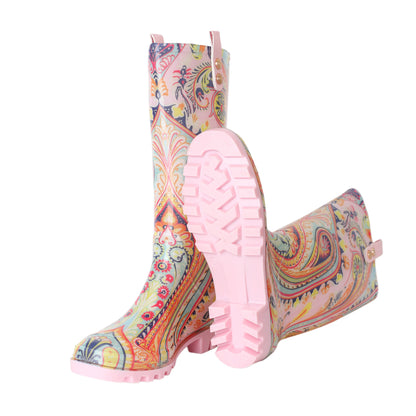 Regenbekleidung / Gummistiefel - Paisley 10er Set