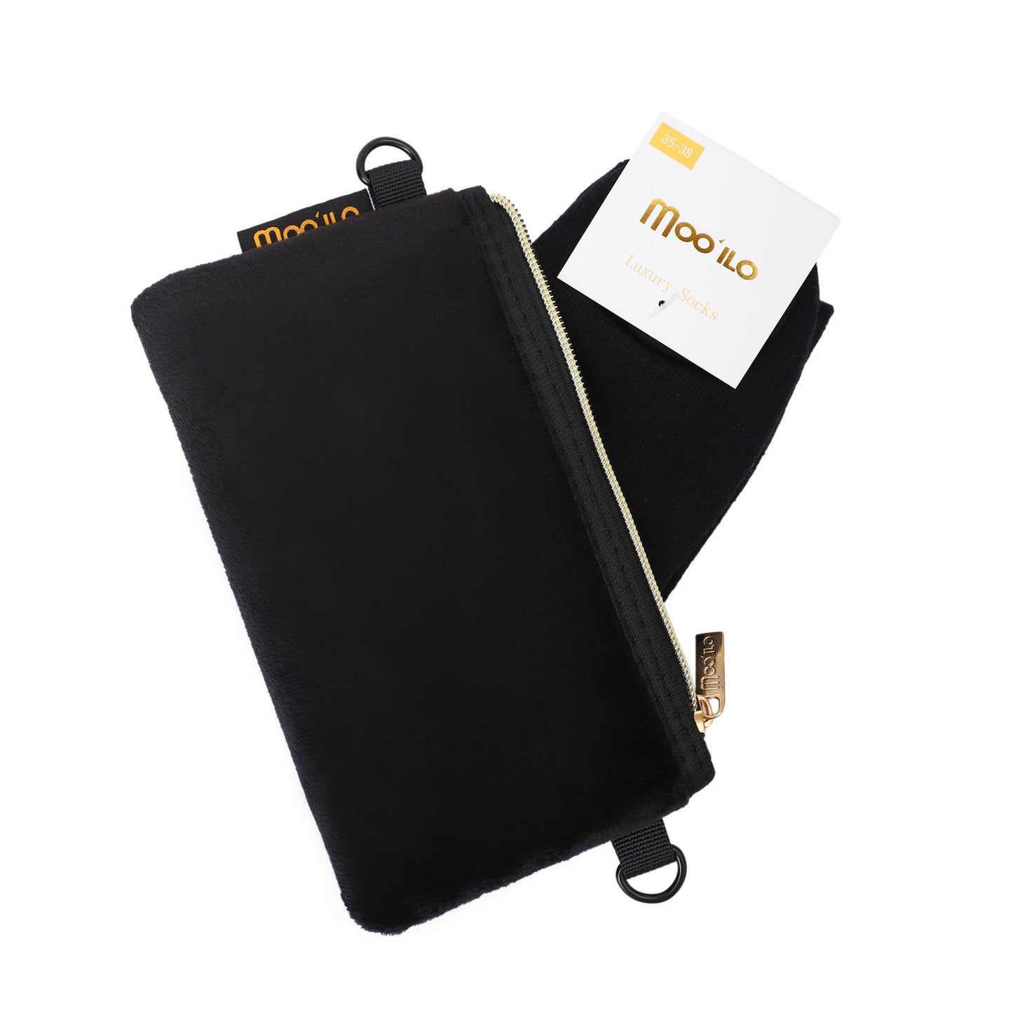 Socken / Lurex Schwarz - 6er Set