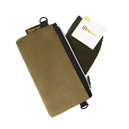 Socken / Lurex Khaki - 6er Set