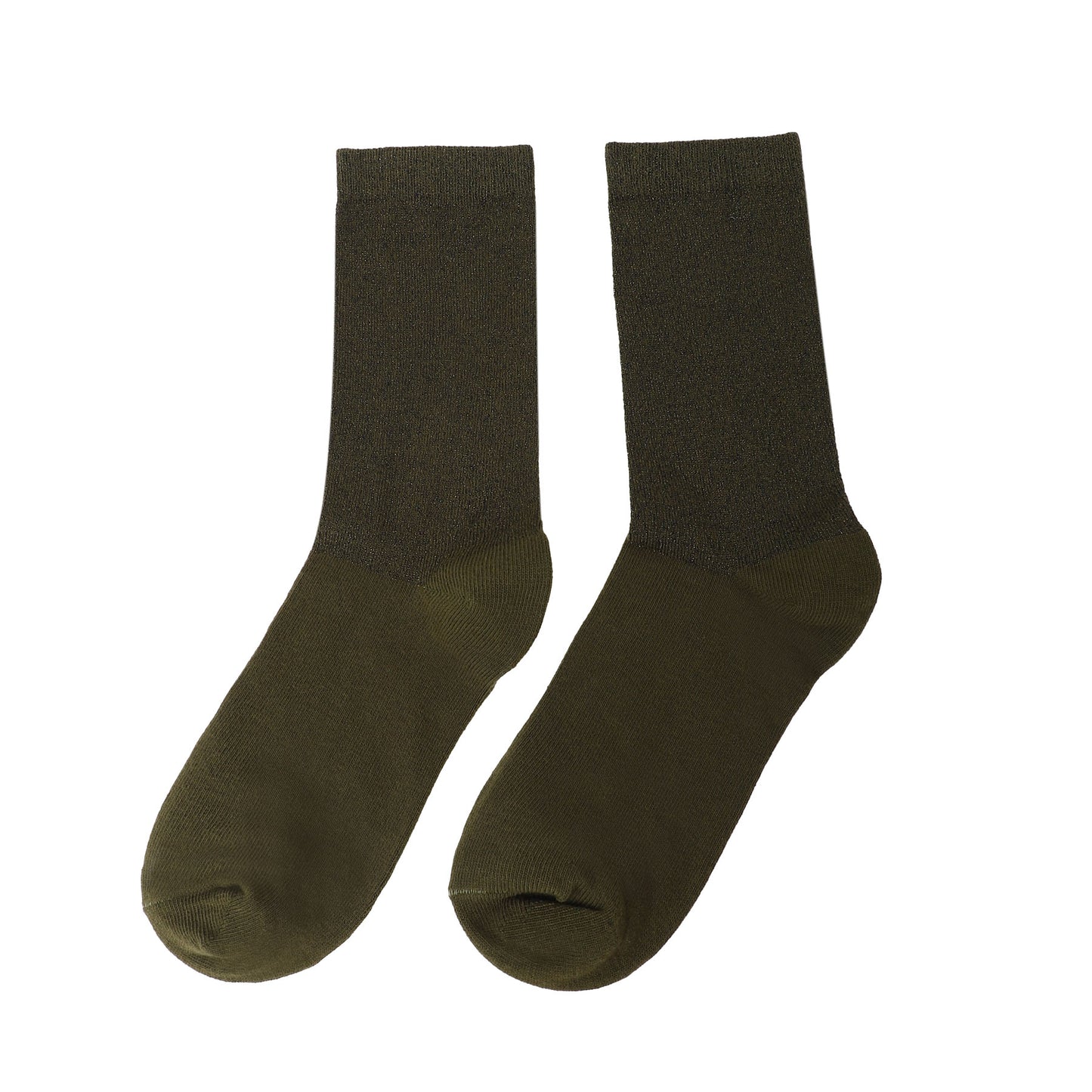Socken / Lurex Khaki - 6er Set