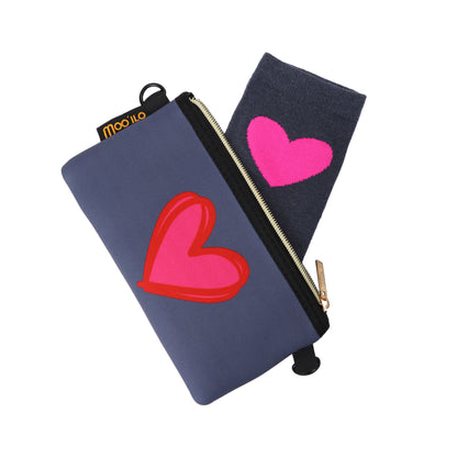 Socken / Lieblingsmensch Grau-Pink - 6er Set