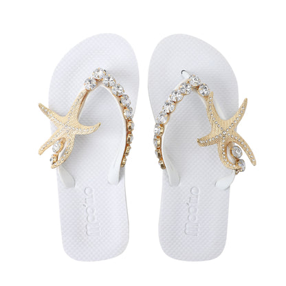 Flip-Flop / Seestern - Weiß Set B