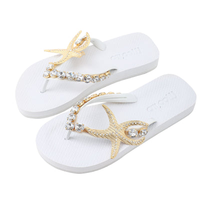 Flip-Flop / Seestern - Weiß Set B