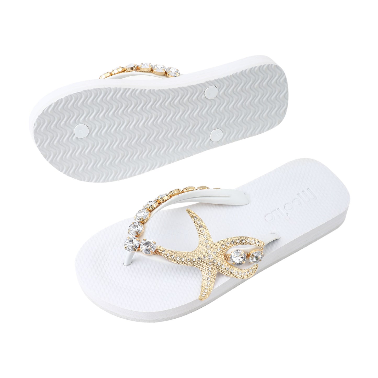 Flip-Flop / Seestern - Weiß Set B