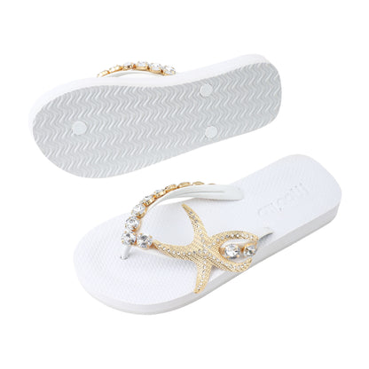 Flip-Flop / Seestern - Weiß Set B