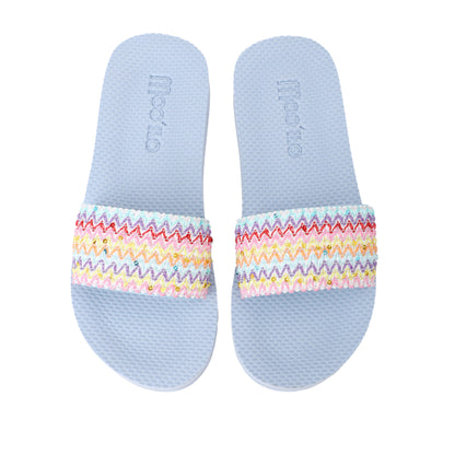 Pantolette / Rainbow - Hellblau Set B