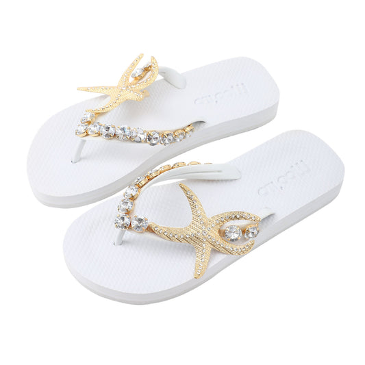 Flip-Flop / Seestern - Weiß Set A