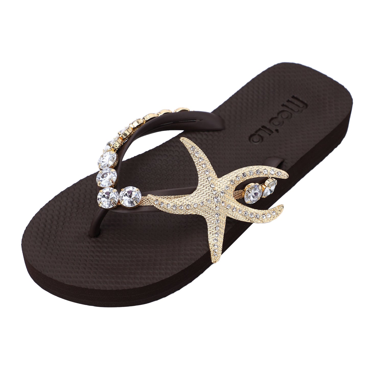 Flip-Flop / Seestern - Dunkelbraun Set B