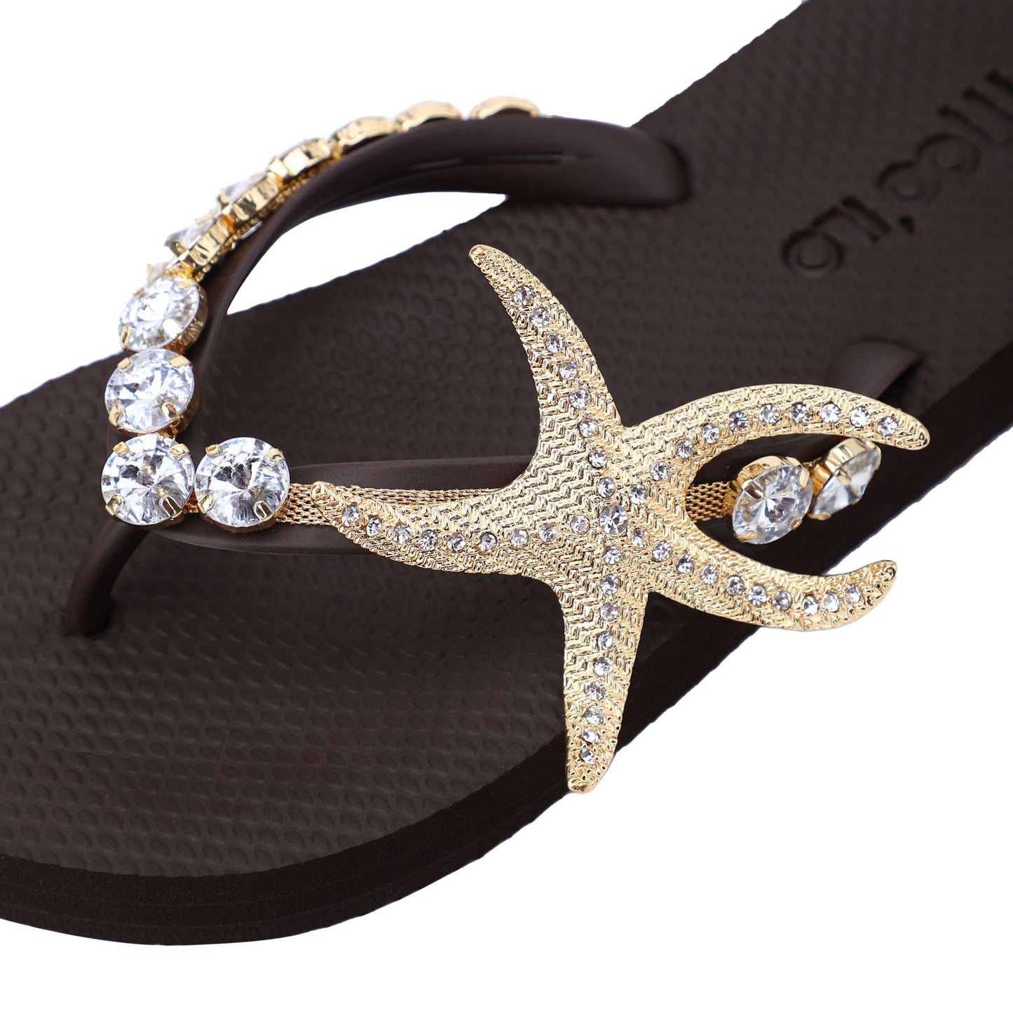 Flip-Flop / Seestern - Dunkelbraun Set B