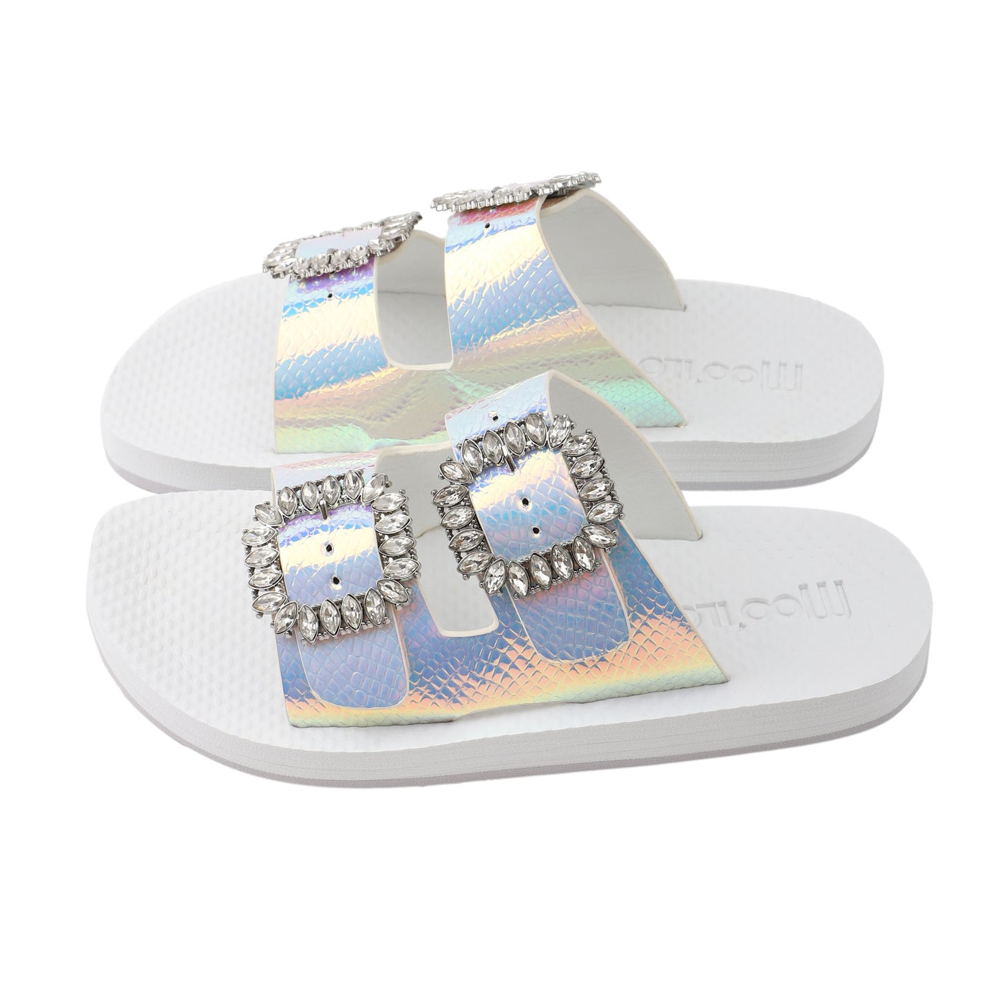 Pantolette / Doppel-Bandage - Weiß Set A