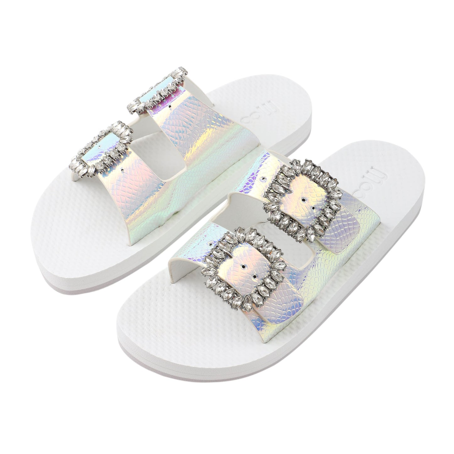 Pantolette / Doppel-Bandage - Weiß Set A