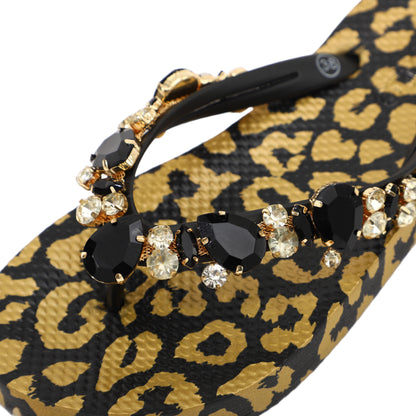 Flip-Flop / Leo Schwarz - Gold / Schwarz