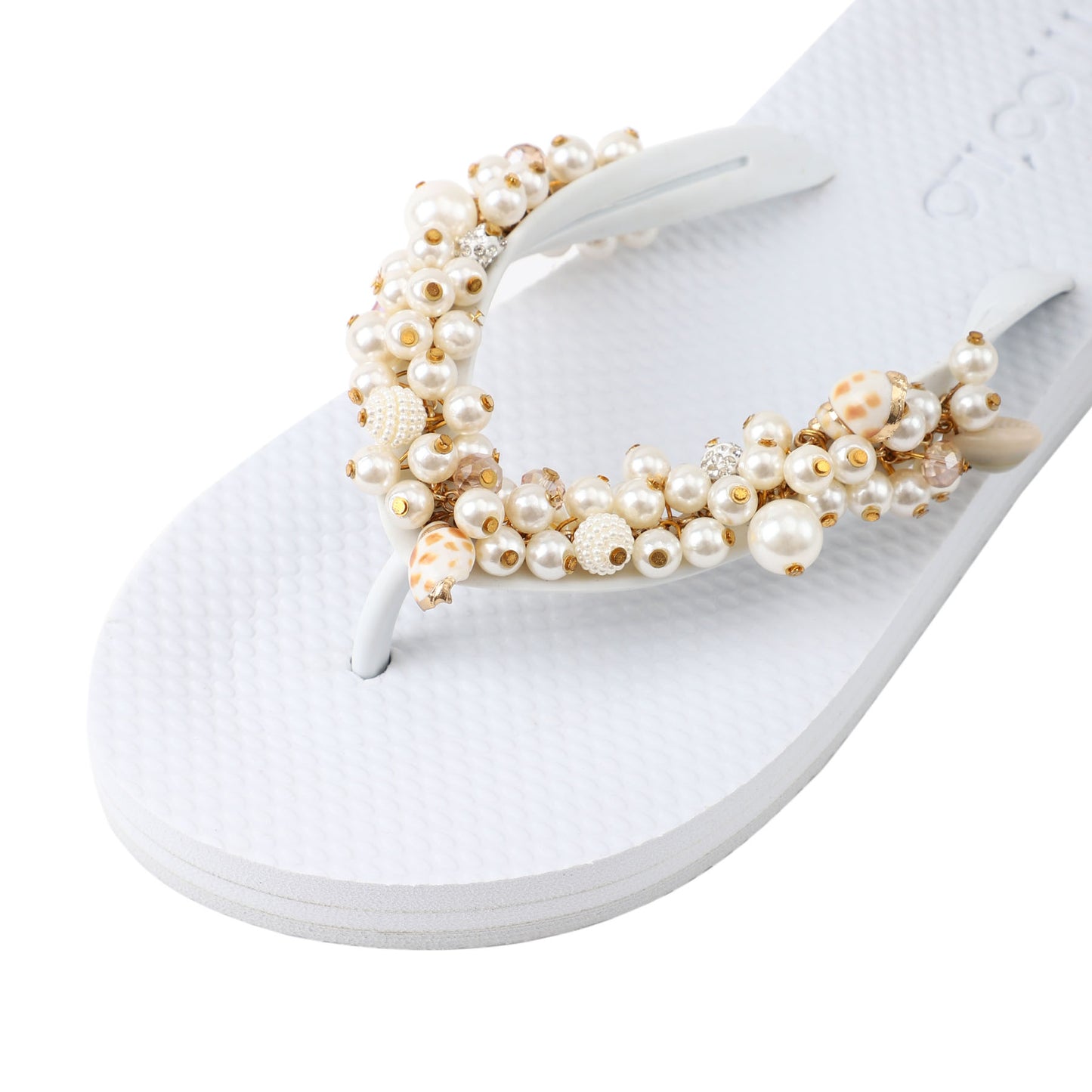 Flip-Flop / Muschel - Weiß Set A