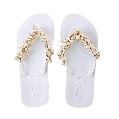Flip-Flop / Muschel - Weiß Set A