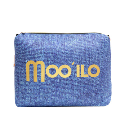 Pantolette / Bandage Jeans mit Steinen - Blau Set B