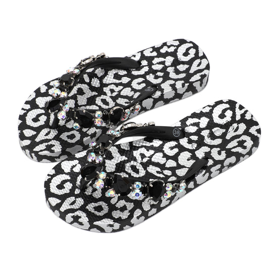 Flip-Flop / Leo Schwarz - Silber / Schwarz