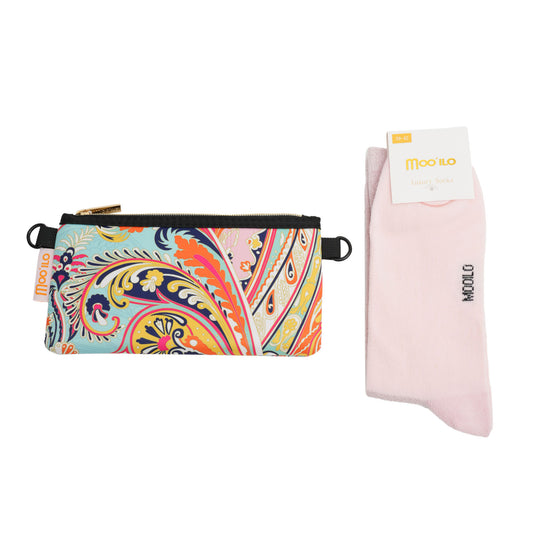 Socken / Paisley - Rose - 6er Set
