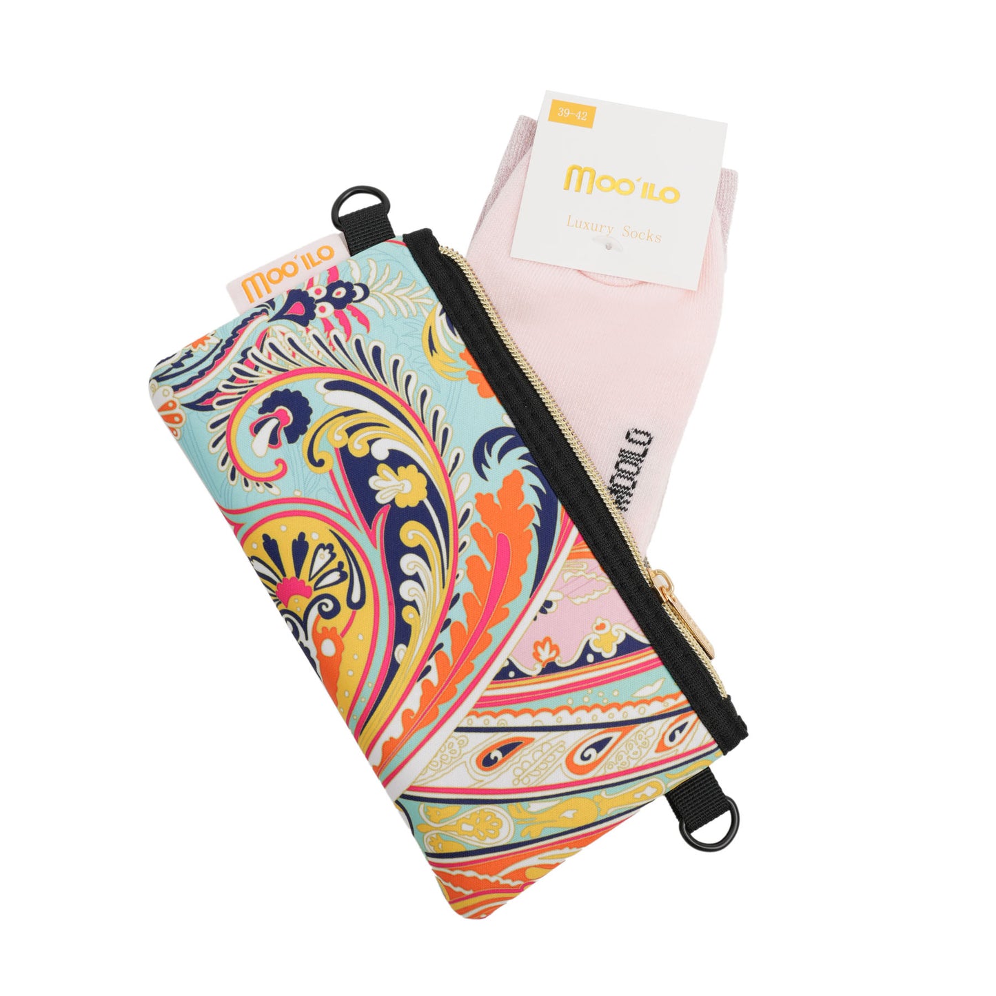 Socken / Paisley - Rose - 6er Set